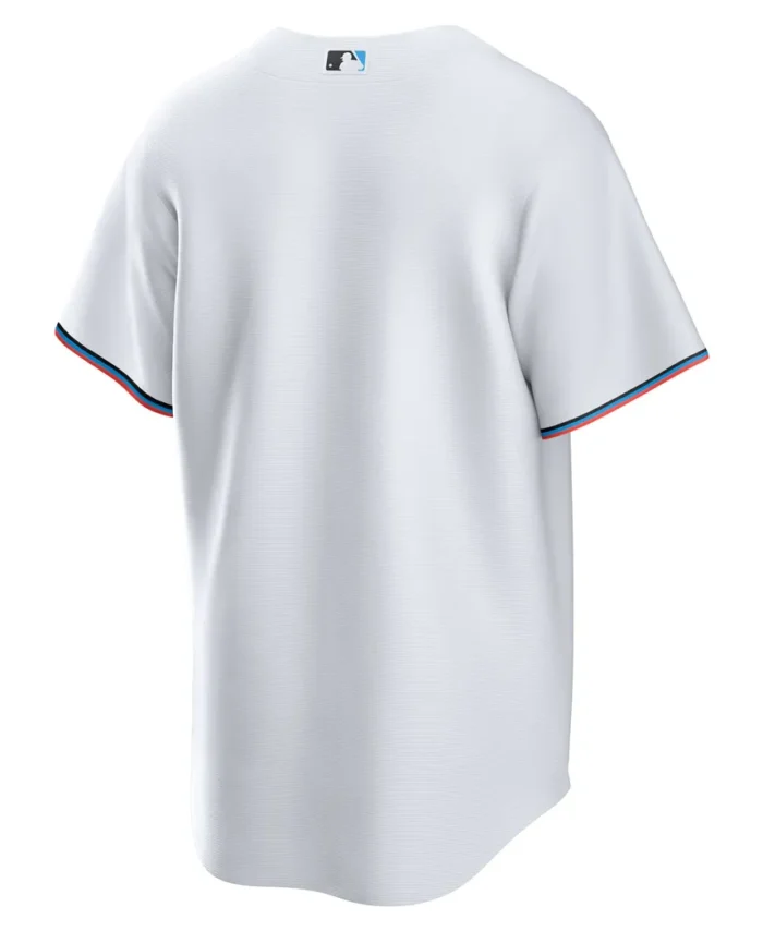 Miami Marlins Home Blank Replica Jersey - White