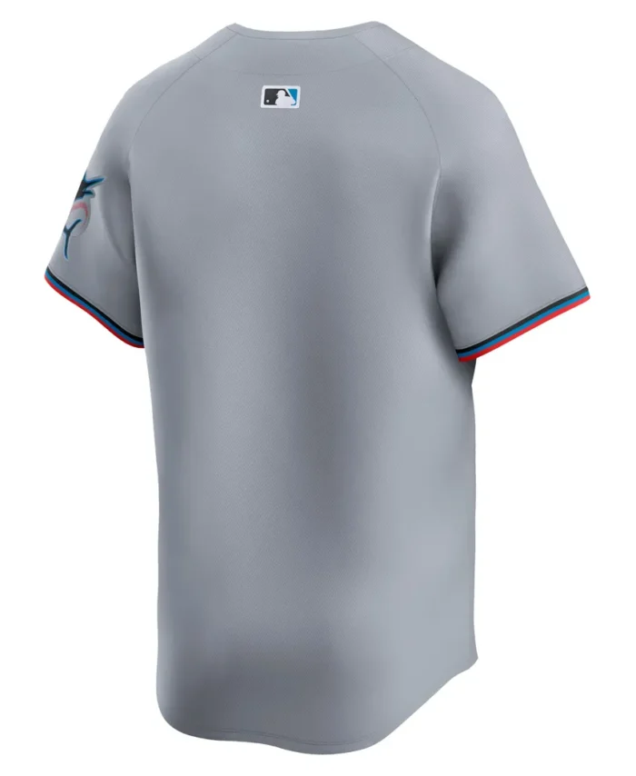 Miami Marlins Road Limited Jersey- Gray
