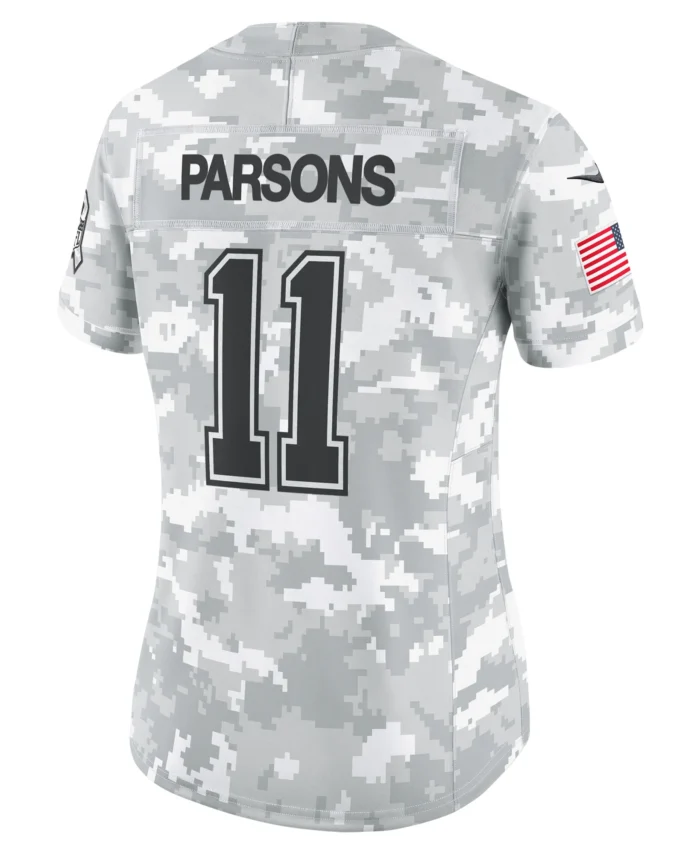 Micah Parsons Dallas Cowboys Women's 2024 Salute to Service Limited Jersey - Arctic Camo