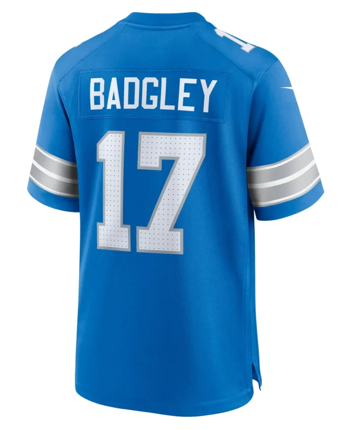 Michael Badgley Detroit Lions Team Game Jersey -  Blue