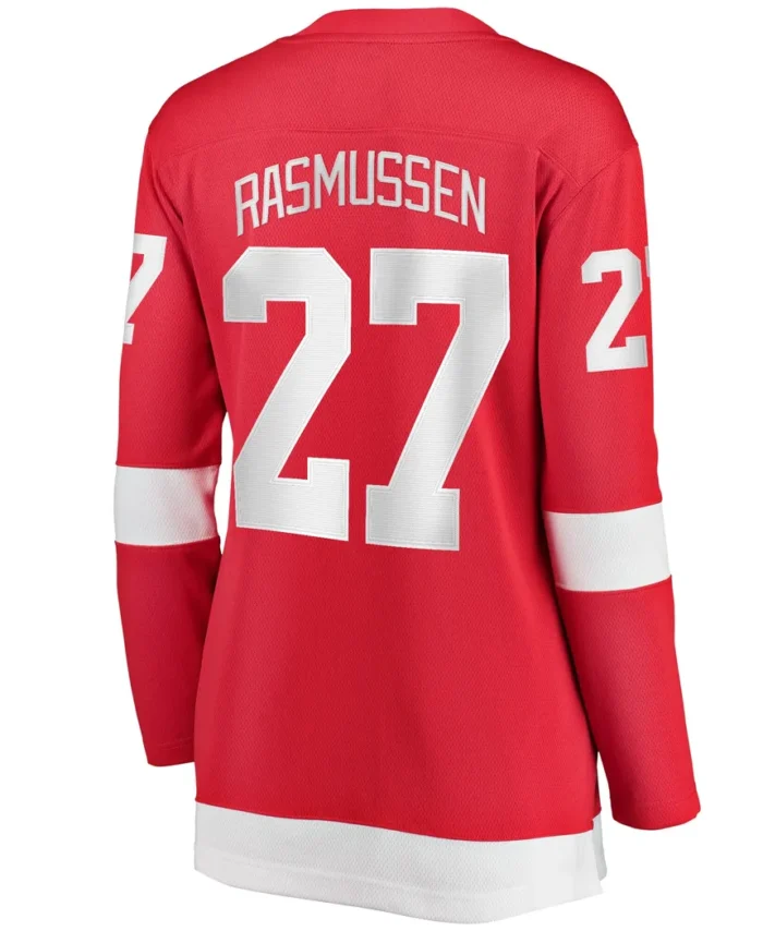 Michael Rasmussen Detroit Red Wings Fanatics Women Home Breakaway Player Jersey - Red