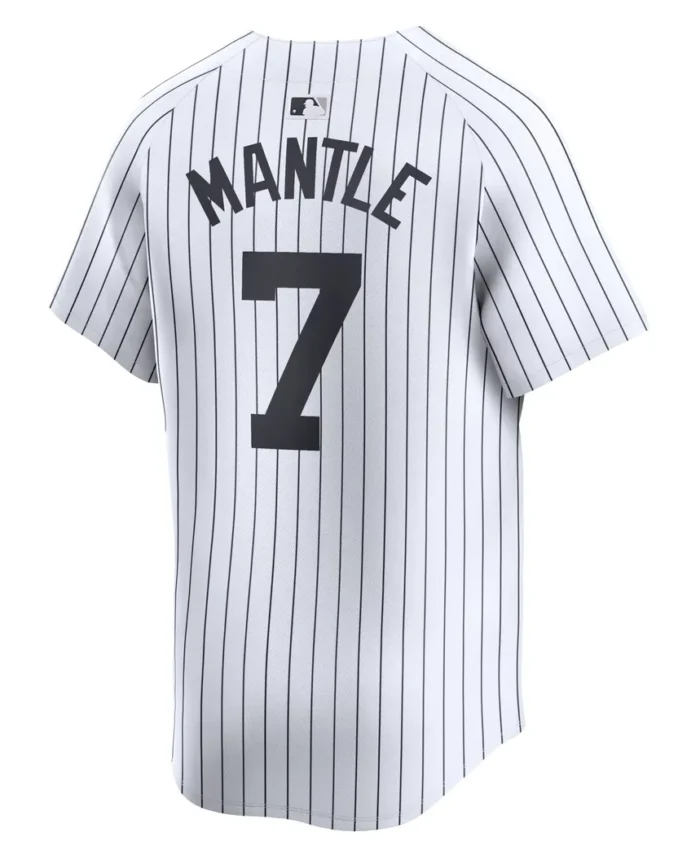 Mickey Mantle New York Yankees Home Limited Player Jersey- White