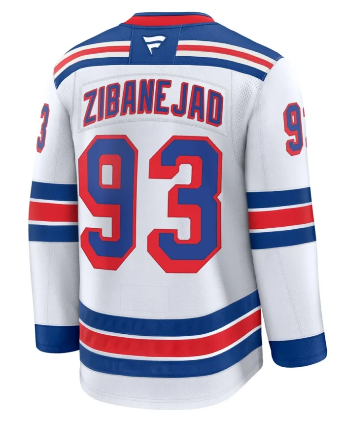 Mika Zibanejad New York Rangers Fanatics Away Premium Jersey - White
