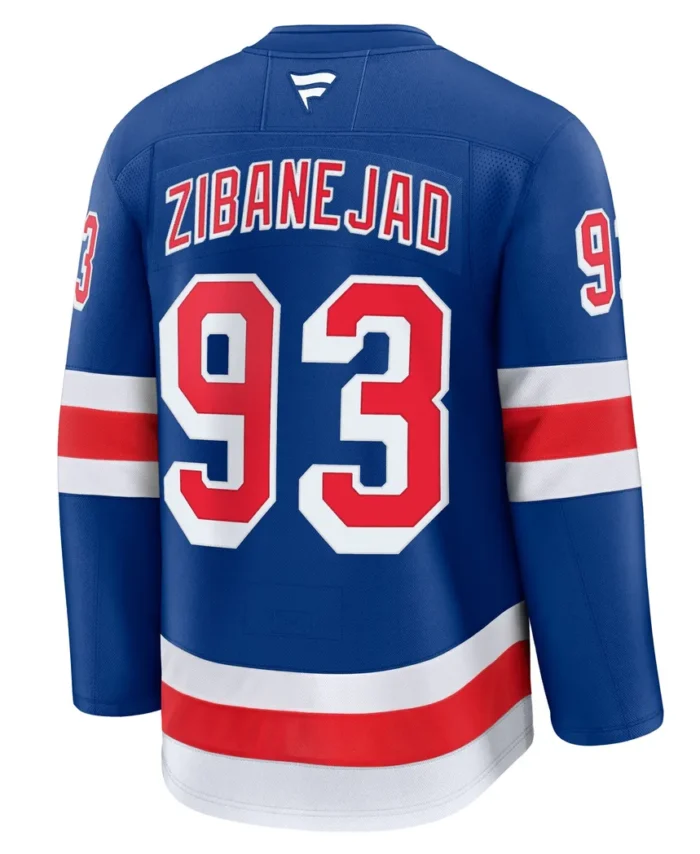 Mika Zibanejad New York Rangers Fanatics Home Premium Jersey - Blue