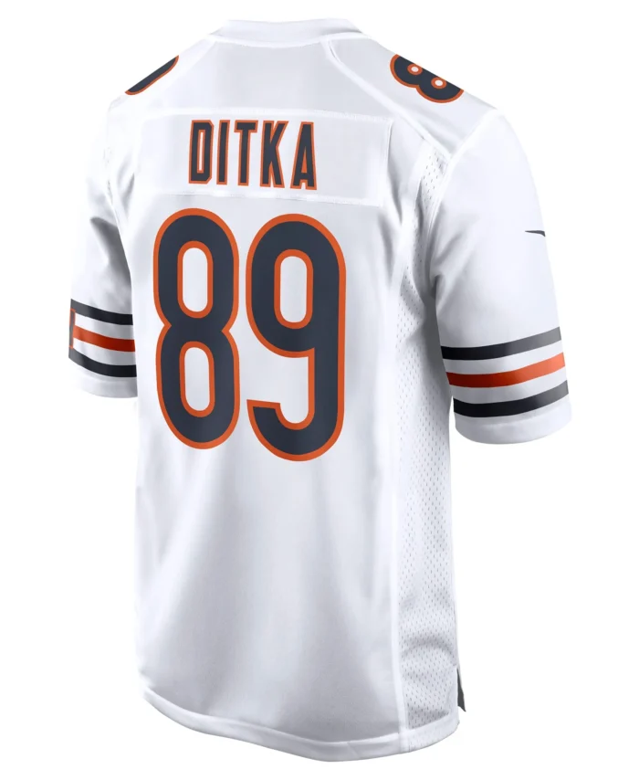 Mike Ditka Chicago Bears Retired Player Game Jersey - White