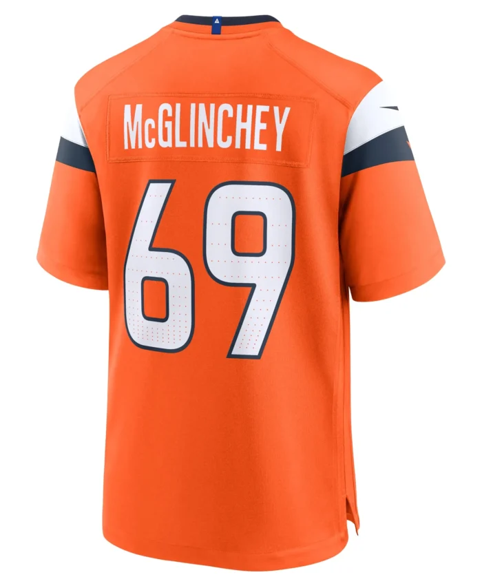 Mike McGlinchey Denver Broncos Team Game Jersey -  Orange
