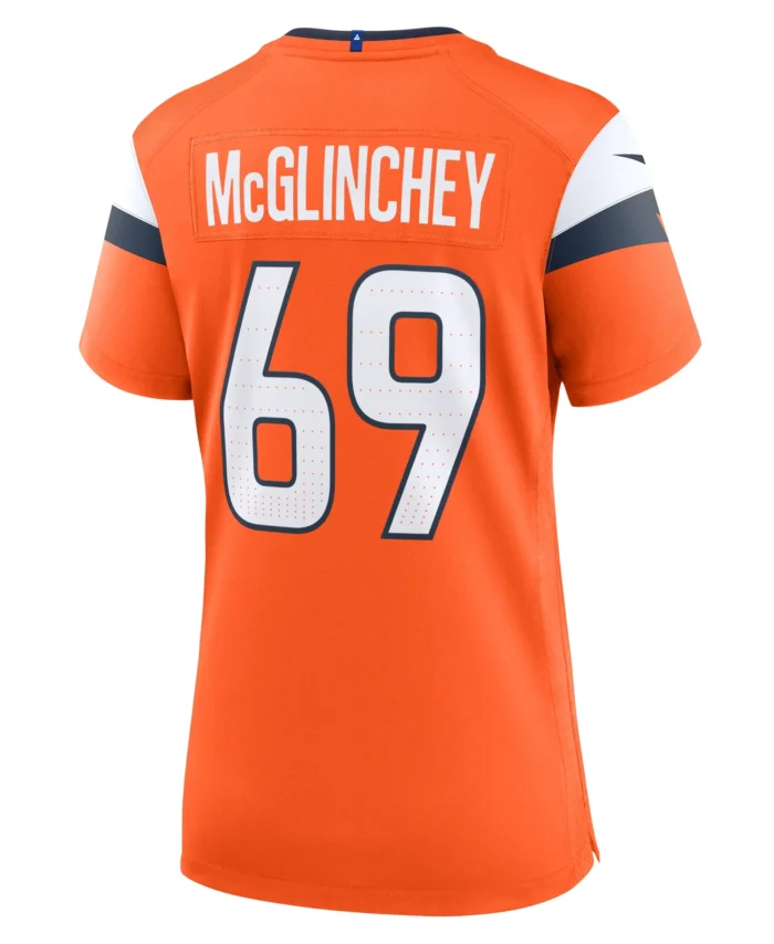 Mike McGlinchey Denver Broncos Women's Team Game Jersey -  Orange