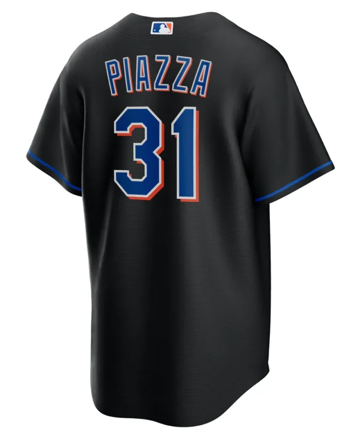 Mike Piazza New York Mets 2022 Alternate Replica Player Jersey - Black