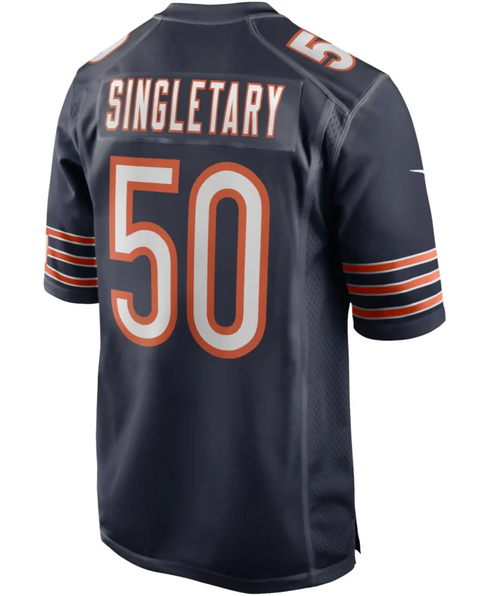 Mike Singletary Chicago Bears Game Retired Player Jersey - Navy