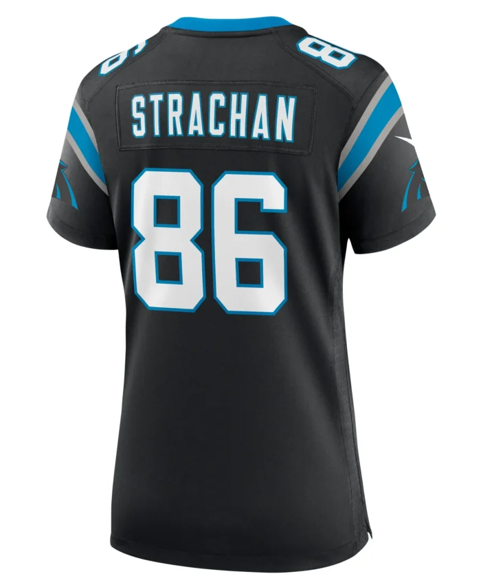 Mike Strachan Carolina Panthers Women's  Game Jersey -  Black