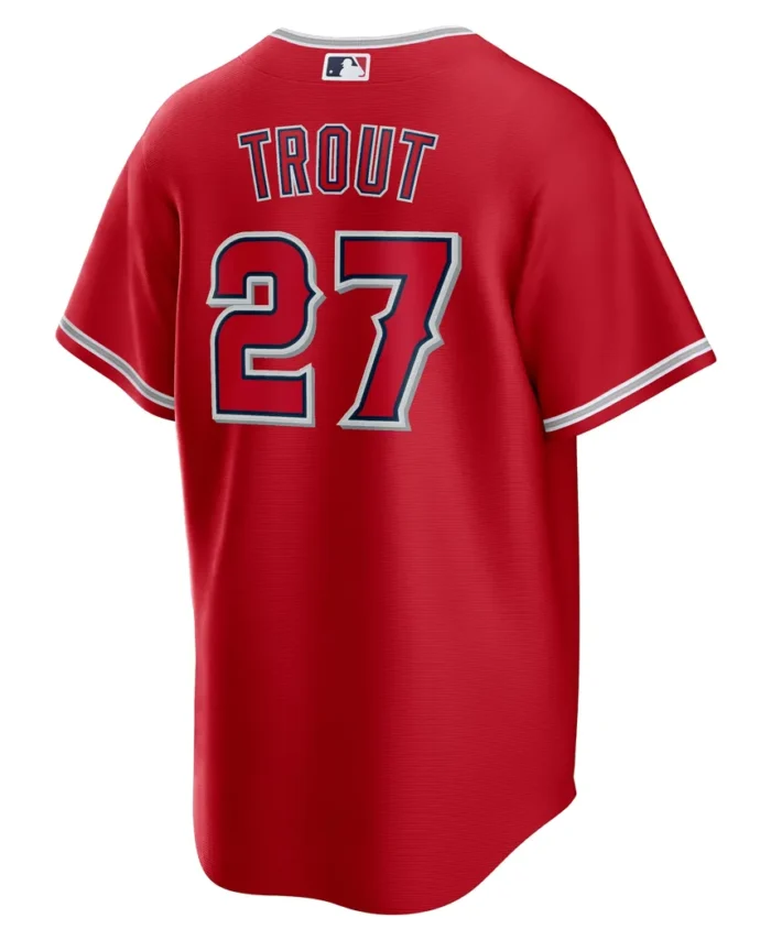 Mike Trout Los Angeles Angels Alternate Replica Player Name Jersey - Red