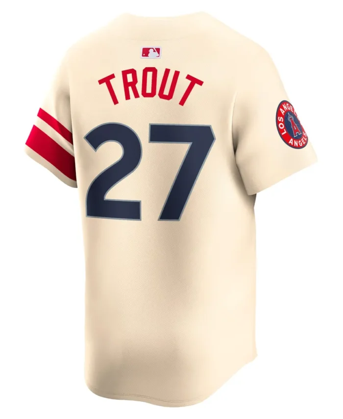 Mike Trout Los Angeles Angels City Connect Limited Player Jersey - Cream