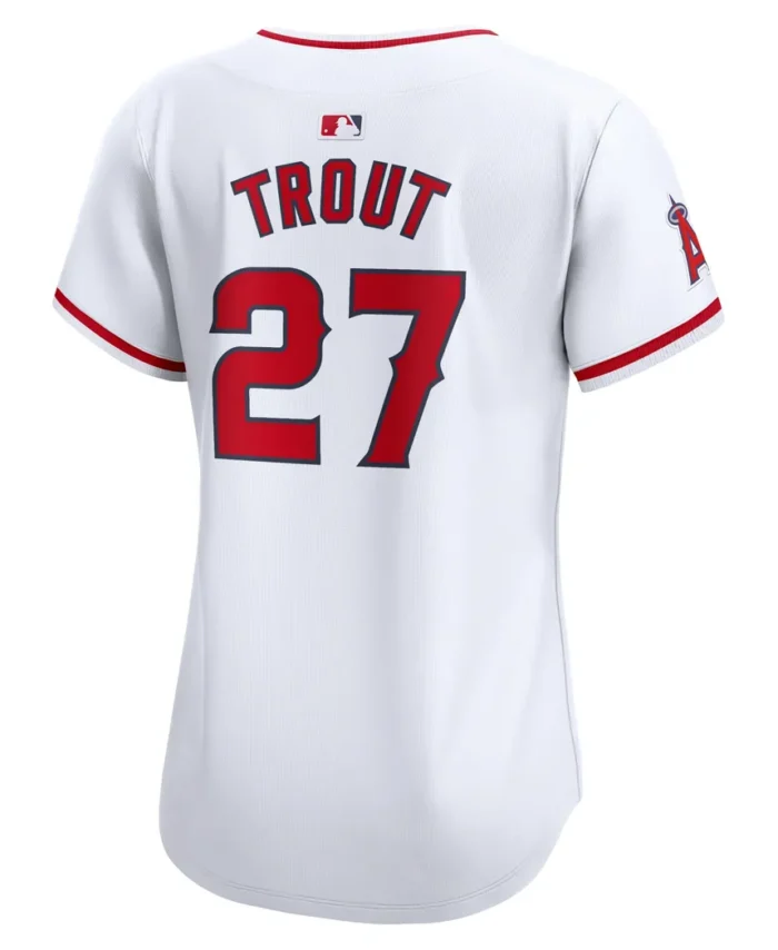 Mike Trout Los Angeles Angels Women Home Limited Player Jersey - White