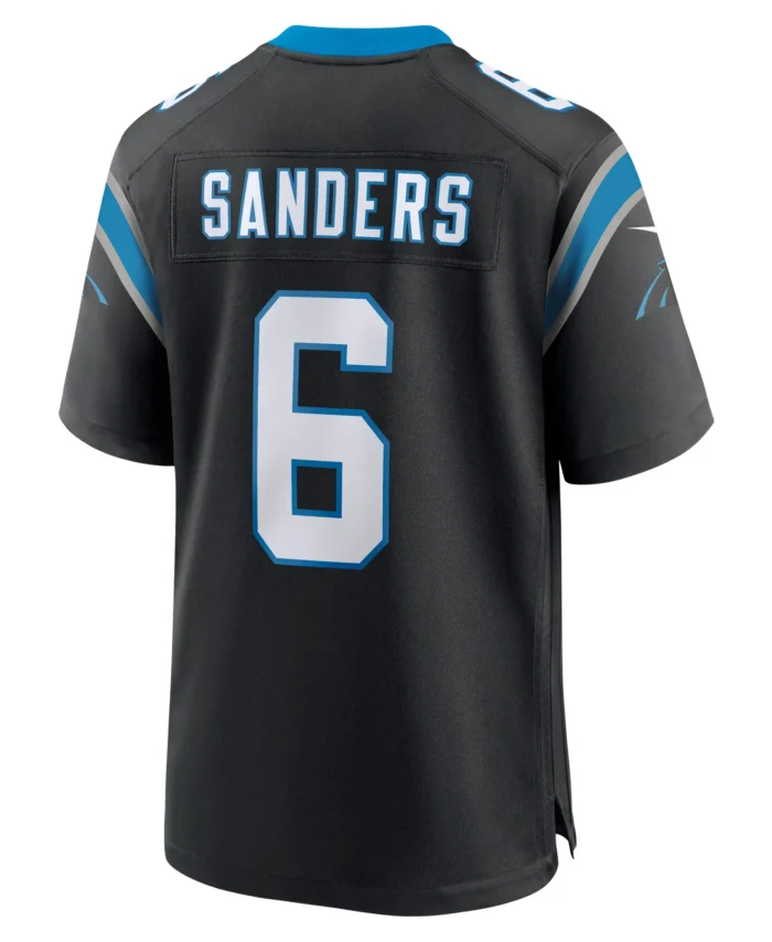 Miles Sanders Carolina Panthers Team Game Jersey - Black