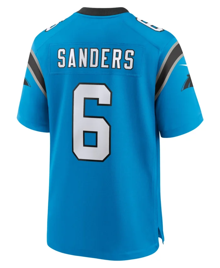 Miles Sanders Carolina Panthers Team Game Jersey - Blue