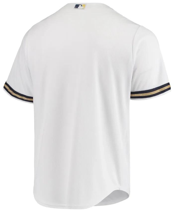 Milwaukee Brewers Majestic Team Official Jersey - White