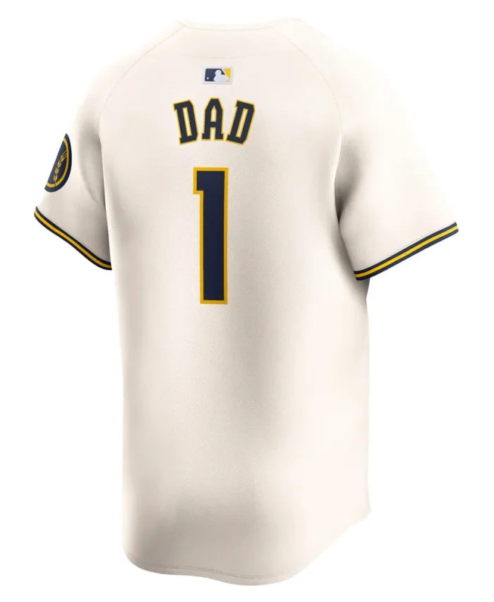 Milwaukee Brewers Dad Home Limited Jersey - Cream