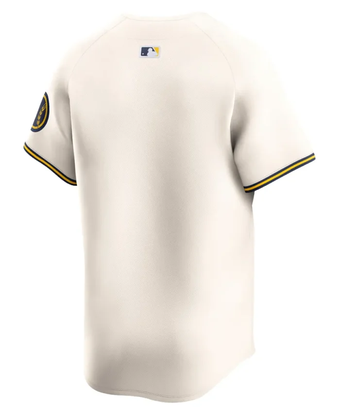Milwaukee Brewers Home Limited Jersey - Cream
