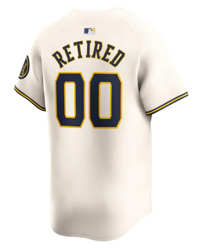 Milwaukee Brewers Home Limited Pick-A-Player Retired Roster Jersey - Cream