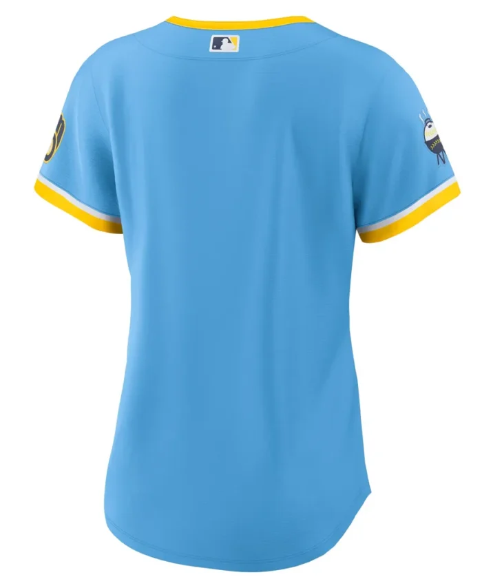 Milwaukee Brewers Women City Connect Replica Team Jersey - Powder Blue