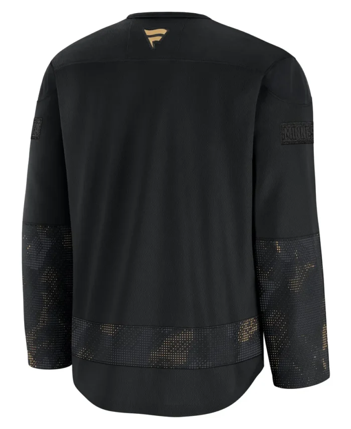 Minnesota Wild Fanatics 2024 Military Appreciation Practice Jersey - Black