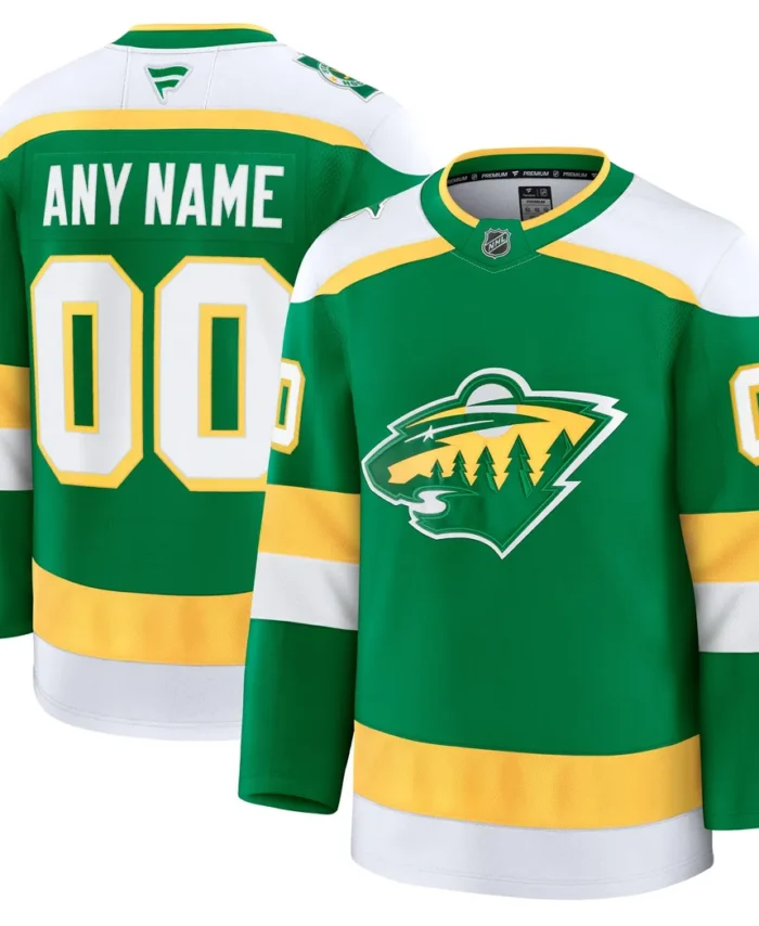 Minnesota Wild Fanatics Alternate Premium Custom Jersey - Green