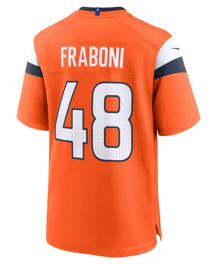 Mitchell Fraboni Denver Broncos Team Game Jersey -  Orange