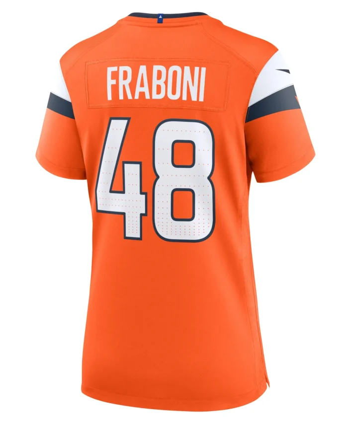 Mitchell Fraboni Denver Broncos Women's Team Game Jersey -  Orange