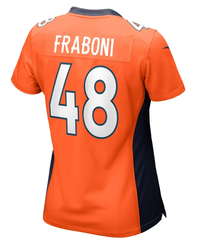 Mitchell Fraboni Denver Broncos Women's Team Game Jersey -  Orange