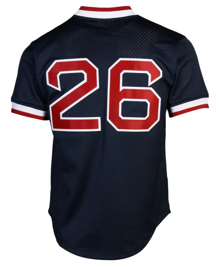 Mitchell Ness Wade Boggs Boston Red Sox 1992 Authentic Cooperstown Collection Batting Practice Jersey - Navy Blue