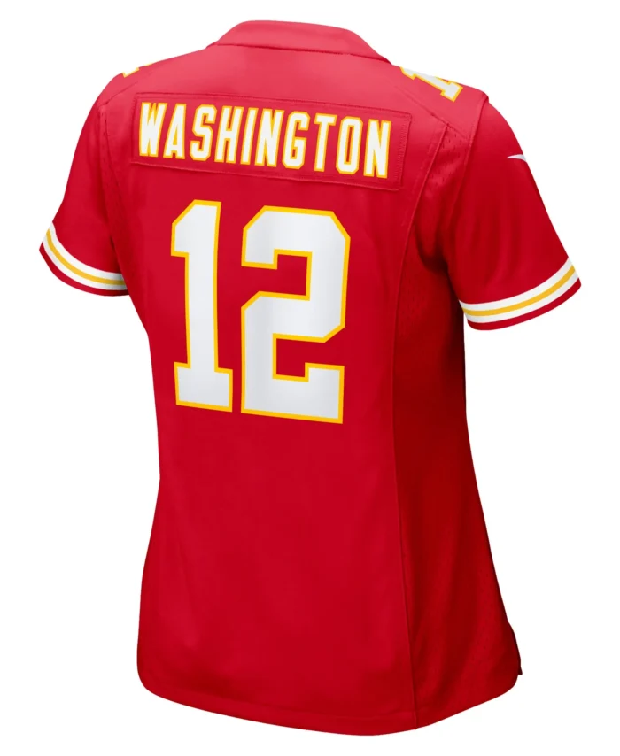 Montrell Washington Kansas City Chiefs Women's Team Game Jersey -  Red