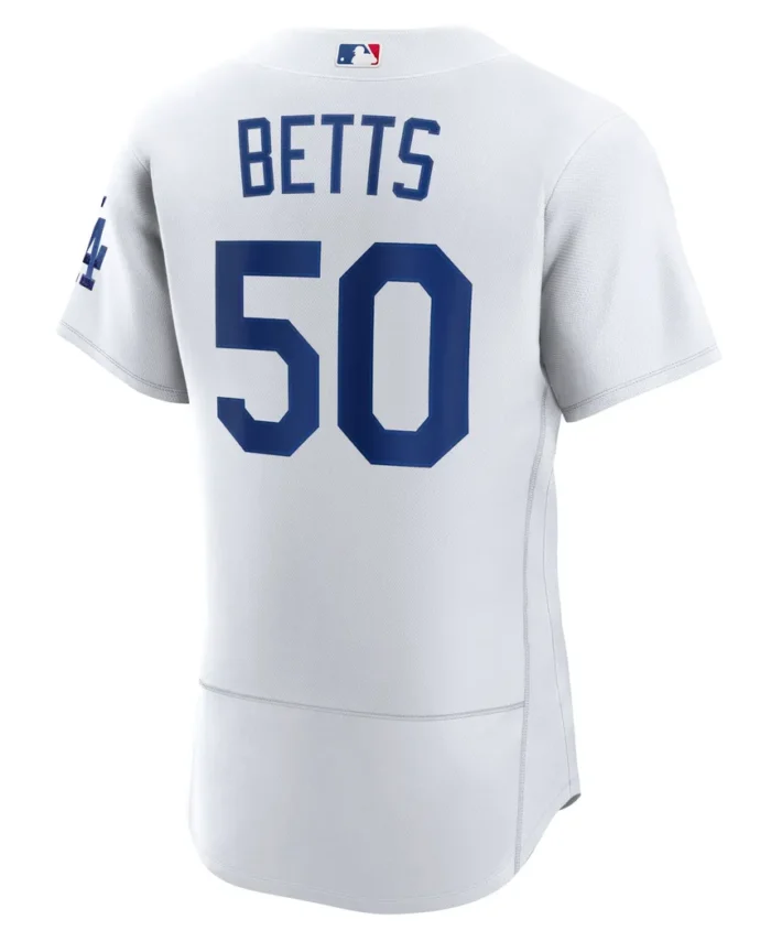 Mookie Betts Los Angeles Dodgers Home Authentic Player Jersey - White