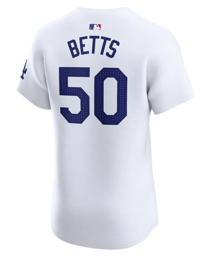Mookie Betts Los Angeles Dodgers Home Elite Jersey - White