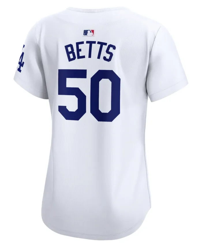 Mookie Betts Los Angeles Dodgers Women Home Limited Player Jersey - White