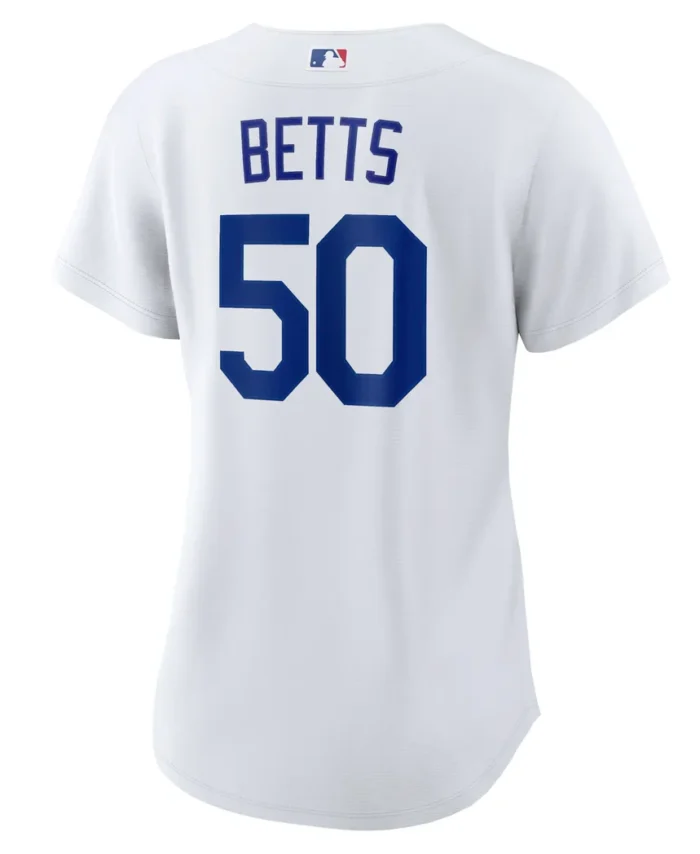 Mookie Betts Los Angeles Dodgers Women Home Replica Player Jersey - White