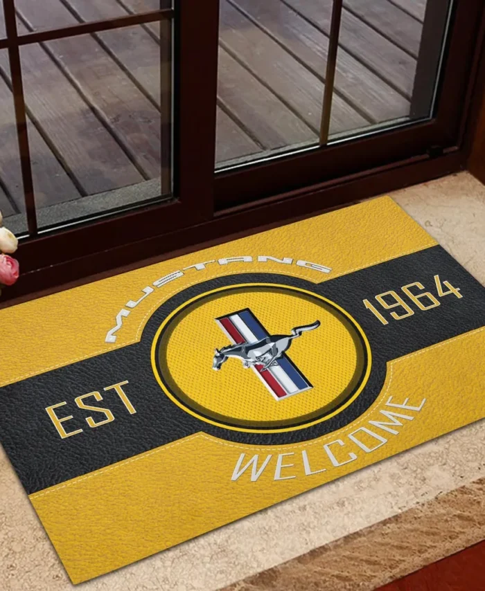 Racing Car Doormat, All Over Print Doormat For Car Fans CAR169 - Yellow