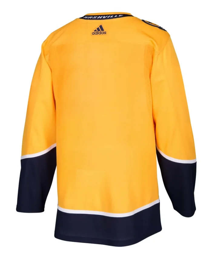 Nashville Predators Home Authentic Blank Jersey - Gold