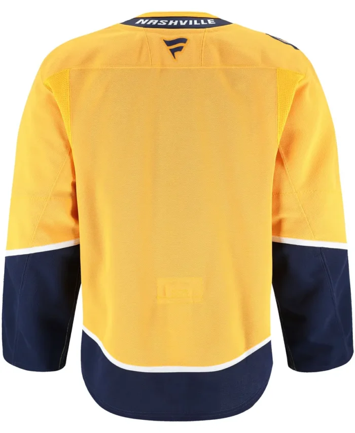Nashville Predators Fanatics Home Authentic Pro Jersey - Yellow