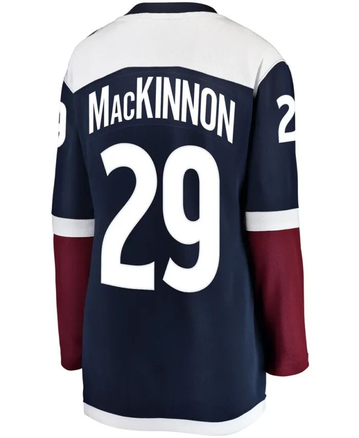 Nathan MacKinnon Colorado Avalanche Fanatics Women Alternate Breakaway Player Jersey - Navy