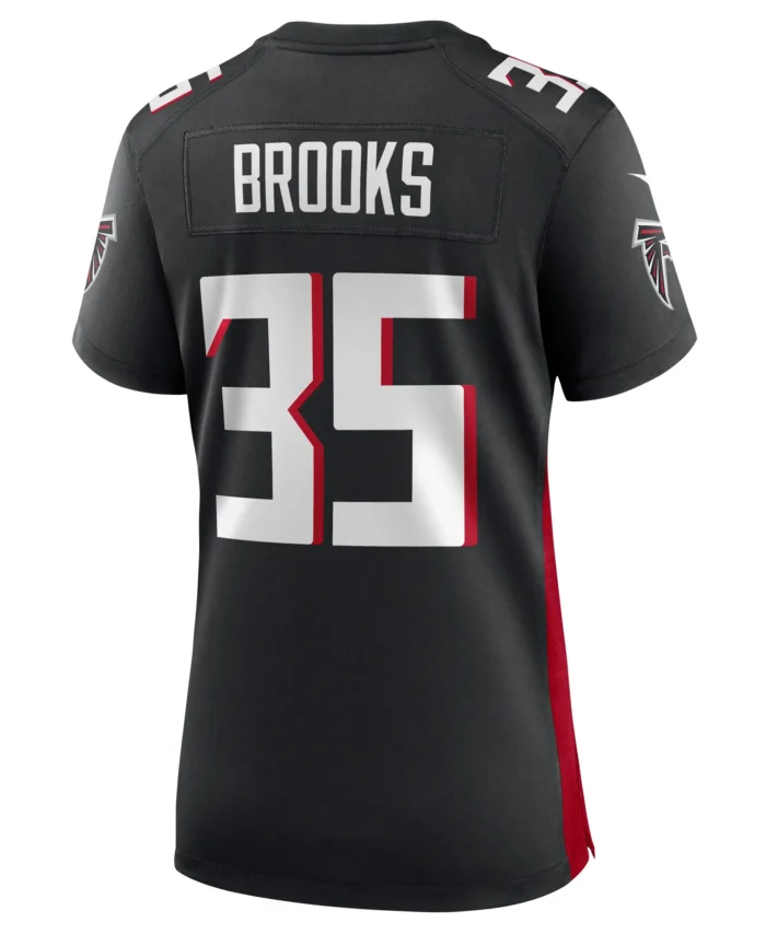 Natrone Brooks Atlanta Falcons Women's Team Game Jersey -  Black