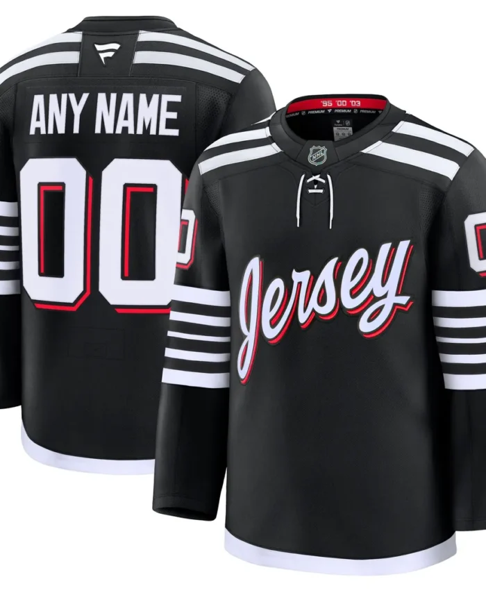 New Jersey Devils Fanatics Alternate Premium Custom Jersey - Black