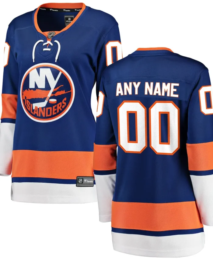 New York Islanders Fanatics Women Home Breakaway Custom Jersey - Blue