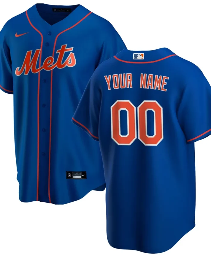 New York Mets Alternate Replica Custom Jersey - Royal