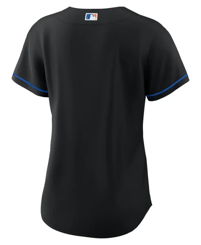 New York Mets Women 2022 Alternate Replica Team Jersey - Black