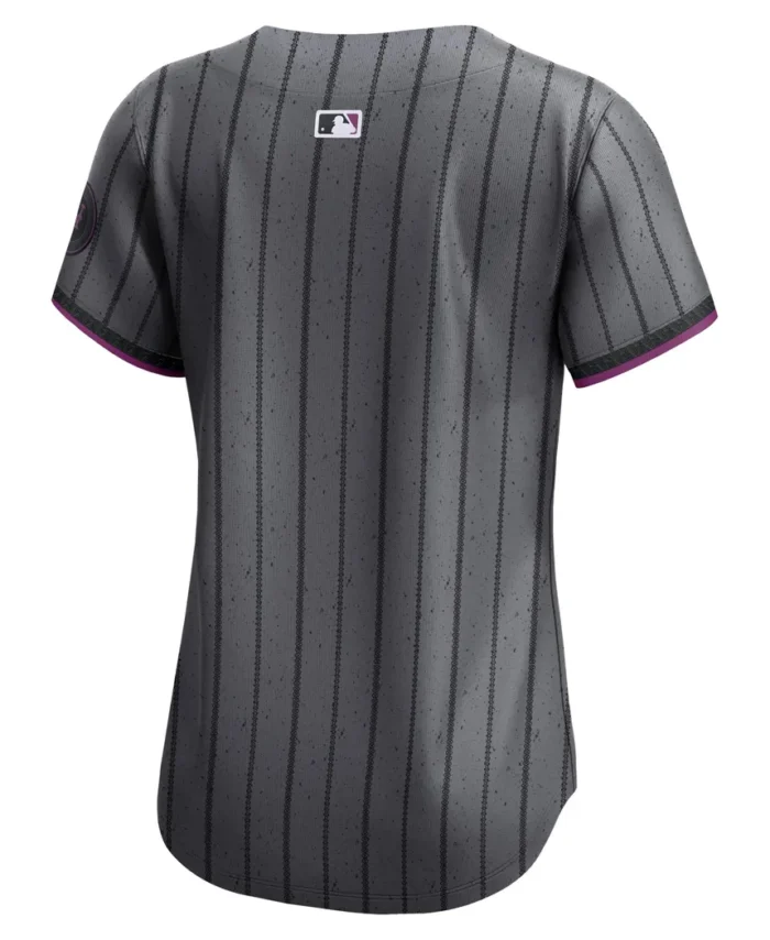 New York Mets Women 2024 City Connect Limited Player Jersey - Graphite
