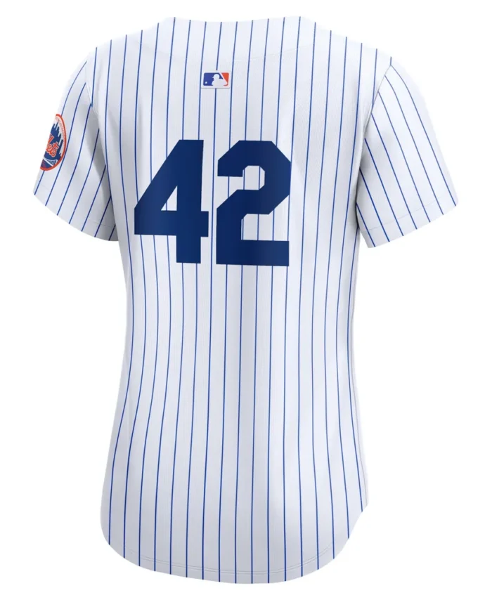 New York Mets Women 2024 Jackie Robinson Day Home Limited Jersey- White