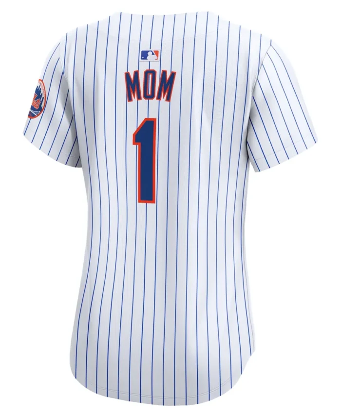 New York Mets Women Mom Home Limited Jersey - White