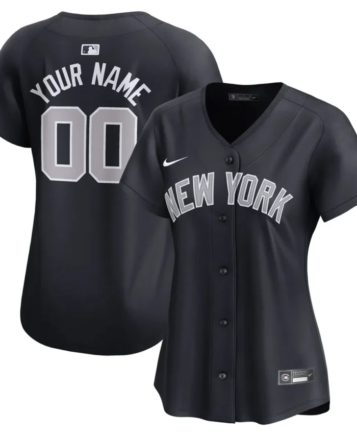 New York Yankees Women  Alternate Limited Custom Jersey- Navy
