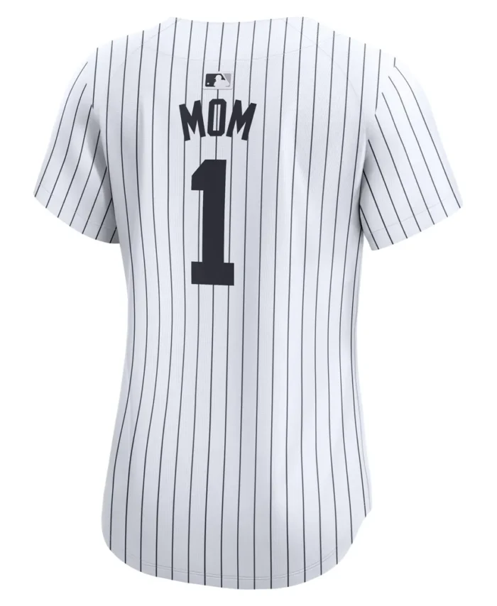 New York Yankees Women Mom Home Limited Jersey- White