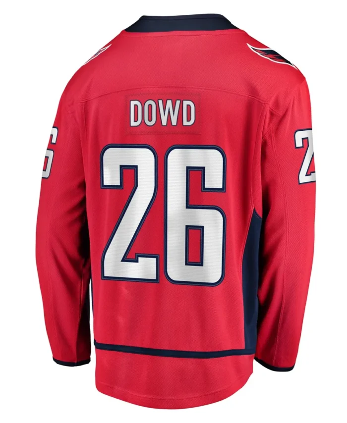 Nic Dowd Washington Capitals Fanatics Home Breakaway Player Jersey - Red